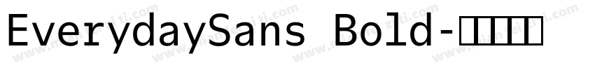 EverydaySans Bold字体转换